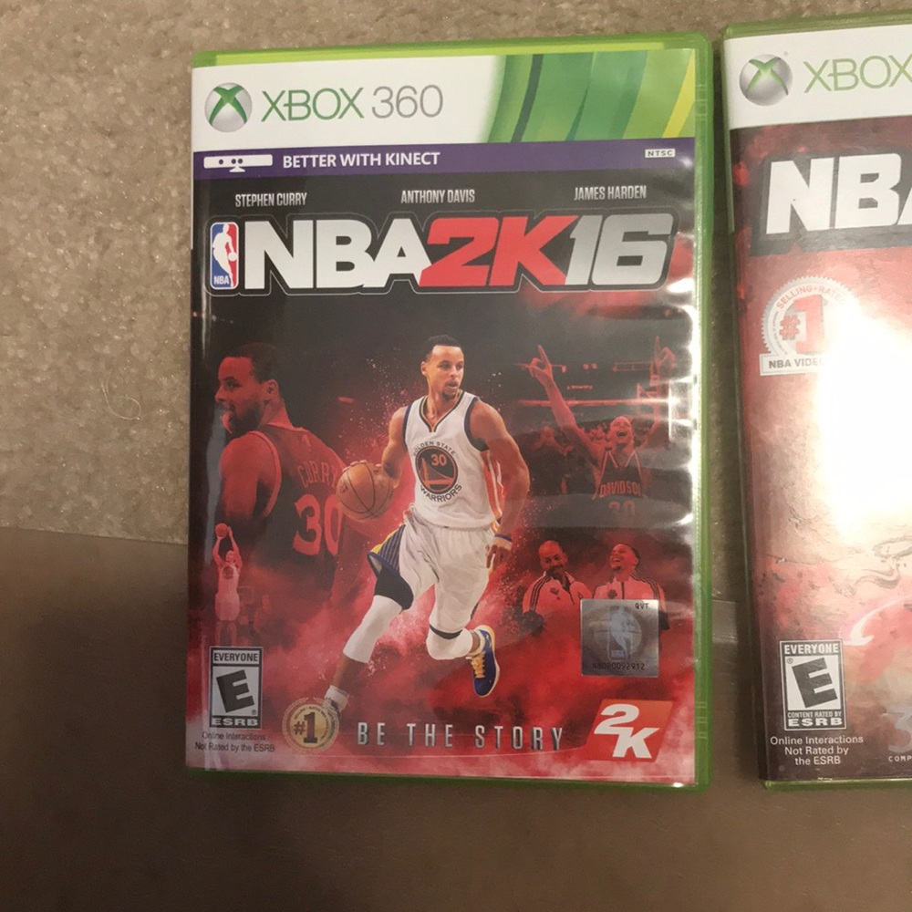 Xbox 360 NBA 2K 12 NBA 2K 16.